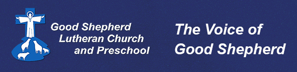 Good Shepherd Lutheran Church newsletter Header
